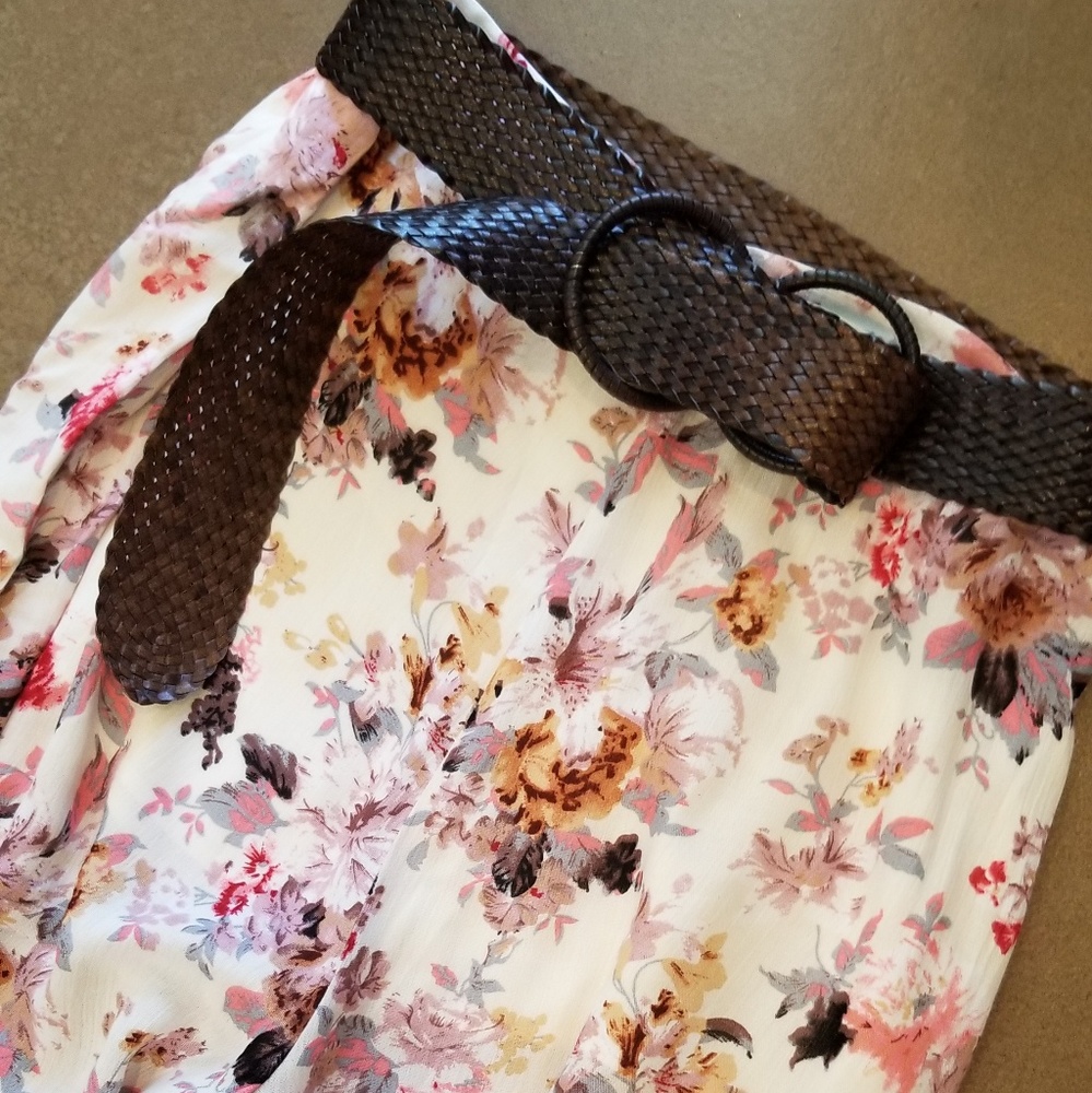Floral, wide leg palazzo pants